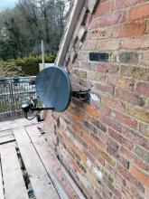 New sky Q dish installation in Harpenden 